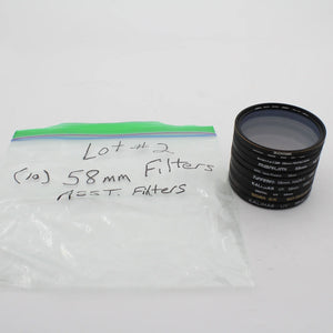 * USED * Lot #2 (10) 58mm Lens Filters at PROCAM | procam.com