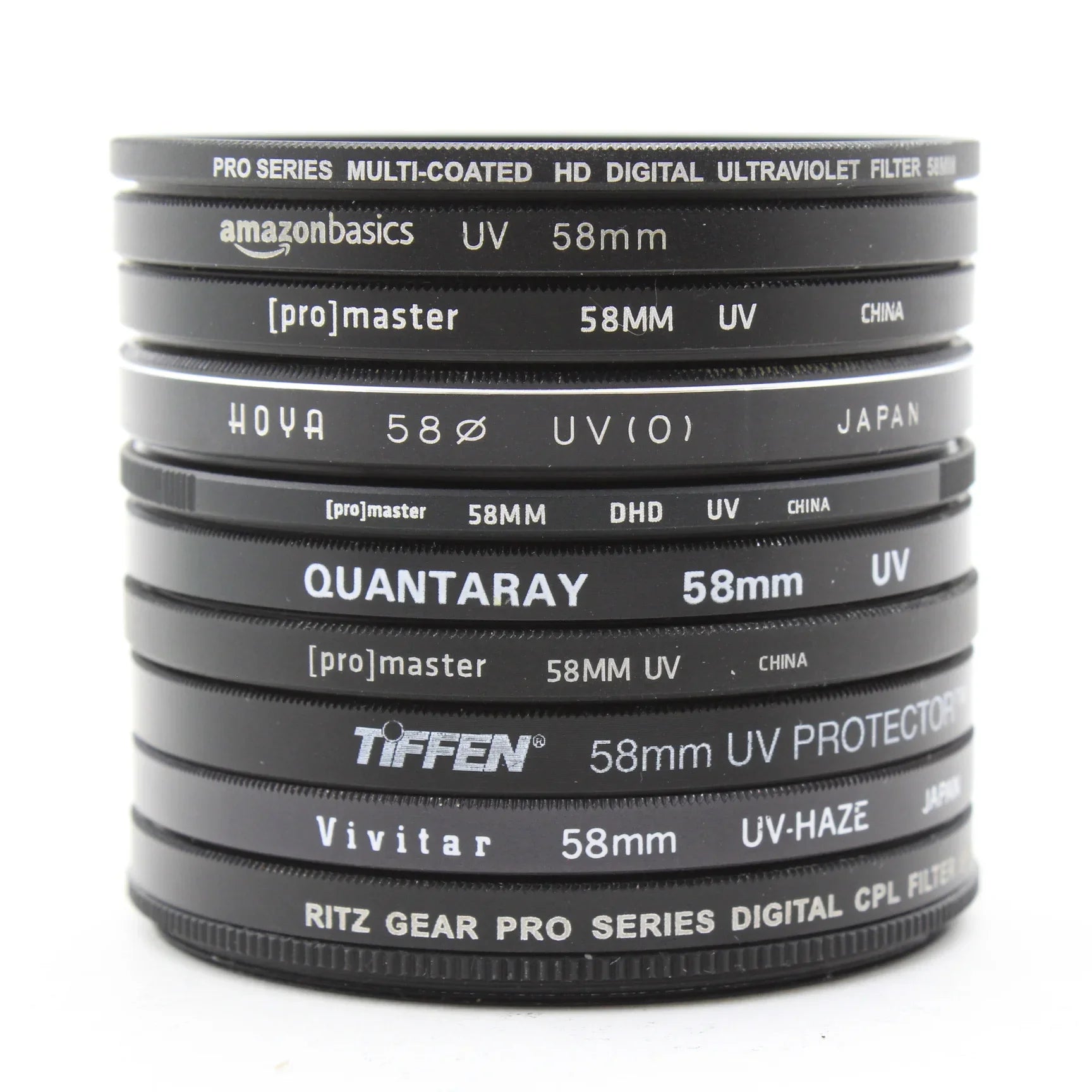* USED * Lot #11 (10) 58mm Lens Filters at PROCAM | procam.com