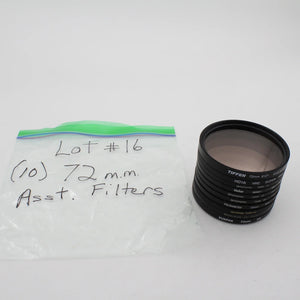 * USED * Lot #16 (10) 72mm Lens Filters at PROCAM | procam.com