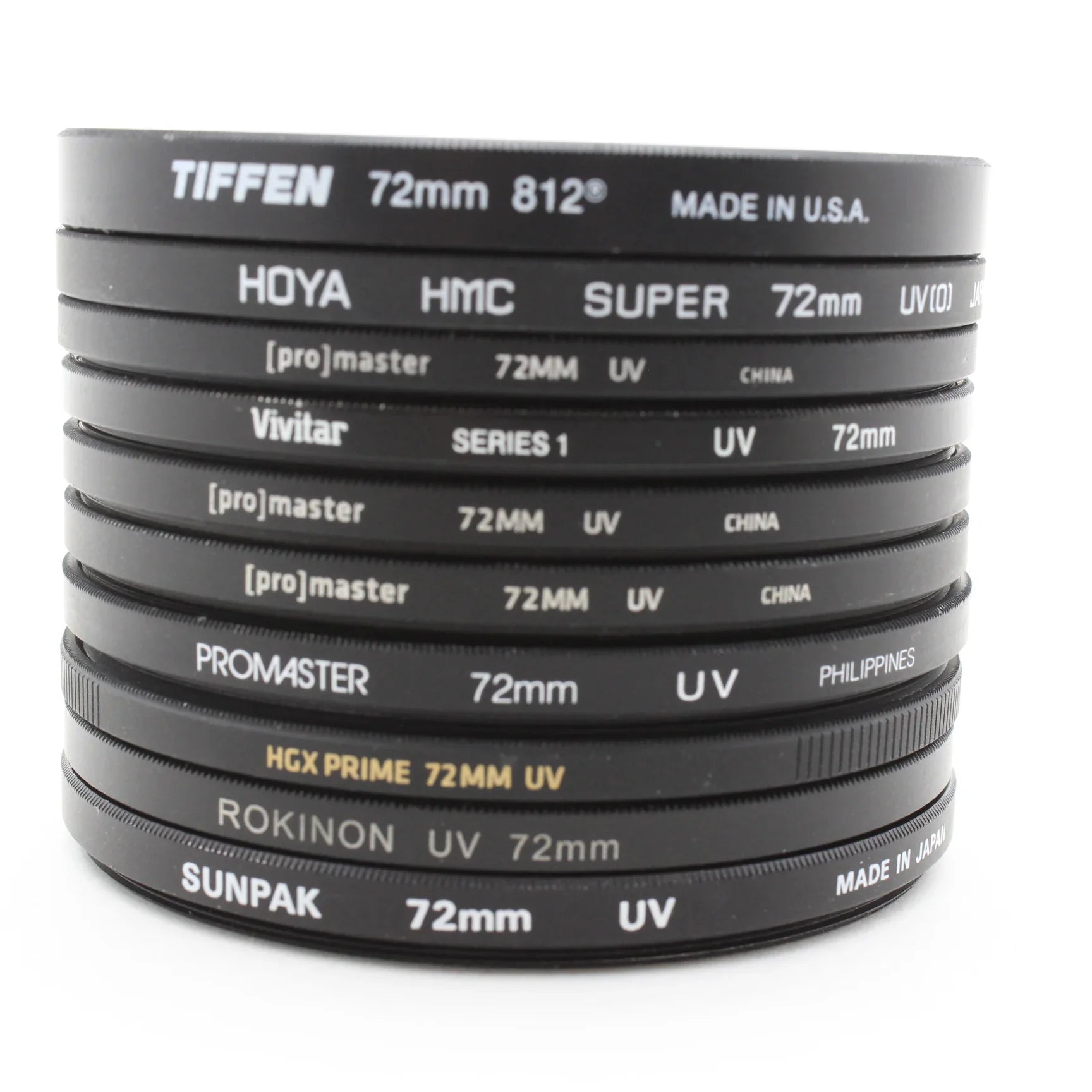 * USED * Lot #16 (10) 72mm Lens Filters at PROCAM | procam.com