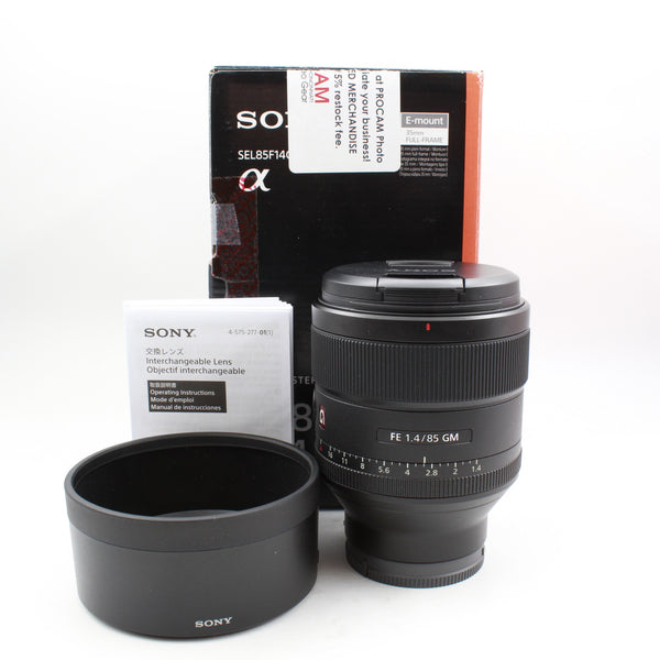 * OPEN BOX GOOD * Sony FE 85mm f/1.4 GM Lens