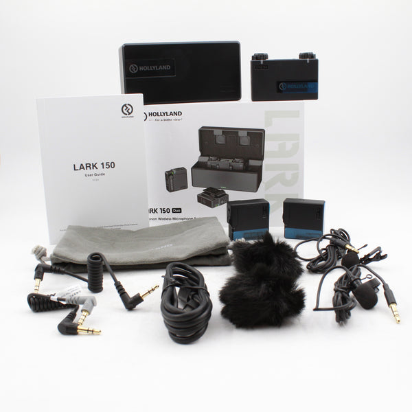 *** OPEN BOX EXCELLENT *** Hollyland LARK 150 2-Person Compact Digital Wireless Microphone System (2.4 GHz, Black)