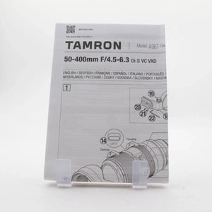 * OPEN BOX EXCELLENT * Tamron 50-400mm f/4.5-6.3 Di III VC VXD Lens for Sony E at PROCAM | procam.com