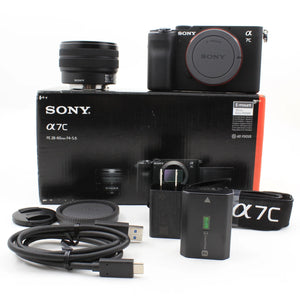 * OPEN BOX GOOD * Sony a7C Mirrorless Digital Camera with FE 28-60mm f/4-5.6 Lens (Black) at PROCAM | procam.com