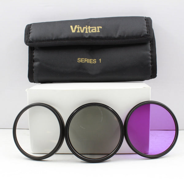 *** USED *** Vivitar 58mm Series 1 Filter Set (UV, Polarizer, FLD)