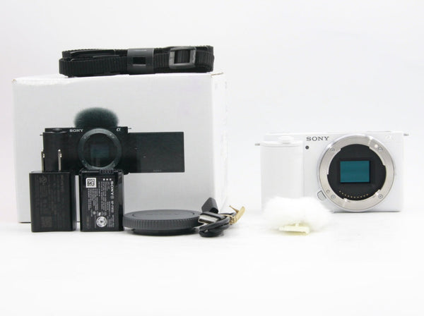 * OPEN BOX EXCELLENT * Sony ZV-E10 Mirrorless Camera (Body Only, White)