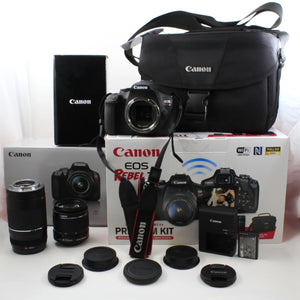 * OPEN BOX GOOD * Canon EOS Rebel T7 DSLR Camera with 18-55mm and 75-300mm Lenses at PROCAM | procam.com