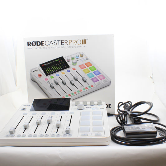 * OPEN BOX EXCELLENT * RODE RODECaster Pro II Integrated Audio Production Studio (White)