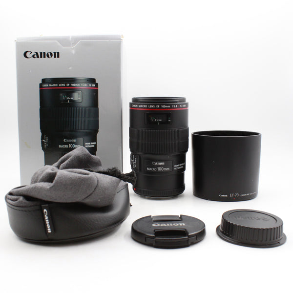 *** USED *** Canon EF 100mm f/2.8 L Macro IS USM Lens Boxed