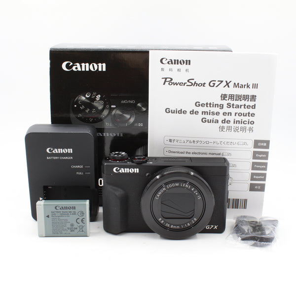 * OPEN BOX EXCELLENT * Canon PowerShot G7 X Mark III Digital Camera (Black)