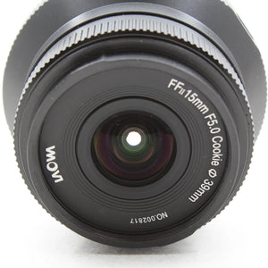 * OPEN BOX EXCELLENT * Laowa 15mm f/5 Cookies FF Auto Aperture Lens for Sony FE at PROCAM | procam.com