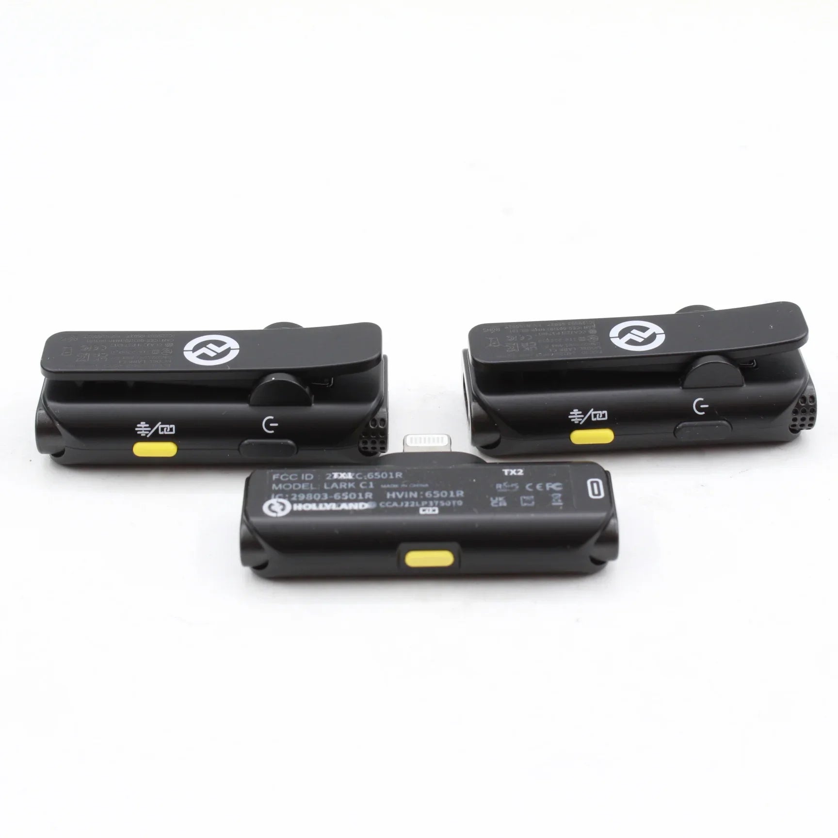 * OPEN BOX FAIR * Hollyland LARK C1 DUO 2-Person Wireless Microphone System with Lightning Connector for iOS Devices (Black, 2.4 GHz) at PROCAM | procam.com