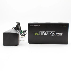* USED * Monoprice 1x4 HDMI Splitter HMSP 104-3D at PROCAM | procam.com