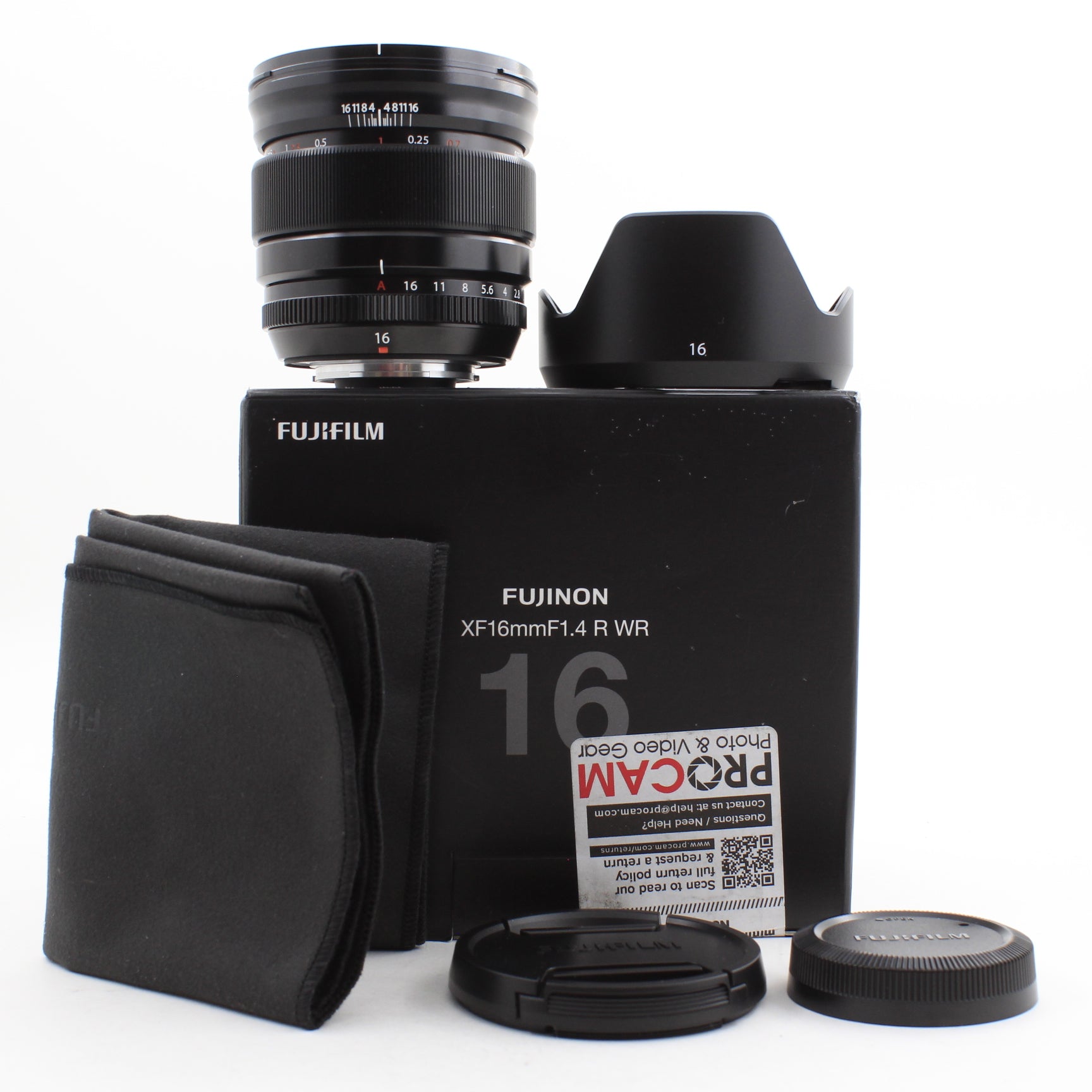 * OPEN BOX EXCELLENT * Fujifilm XF 16mm f/1.4 R WR Lens