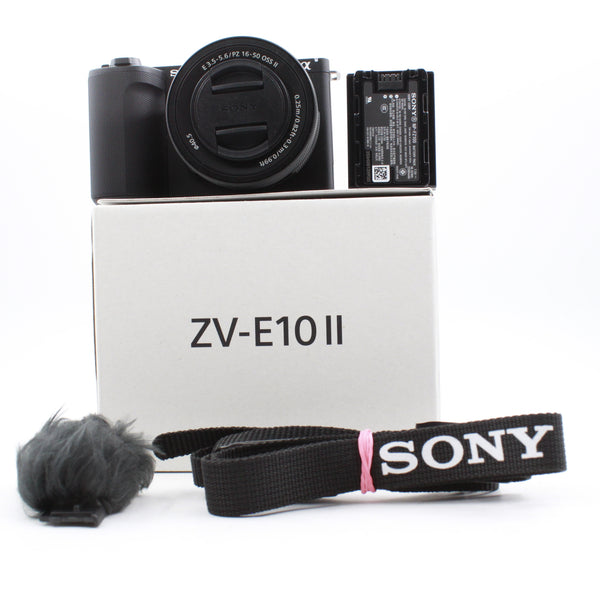 *** OPEN BOX EXCELLENT *** Sony ZV-E10 II Mirrorless Camera with E PZ 16-50mm Lens (Black)