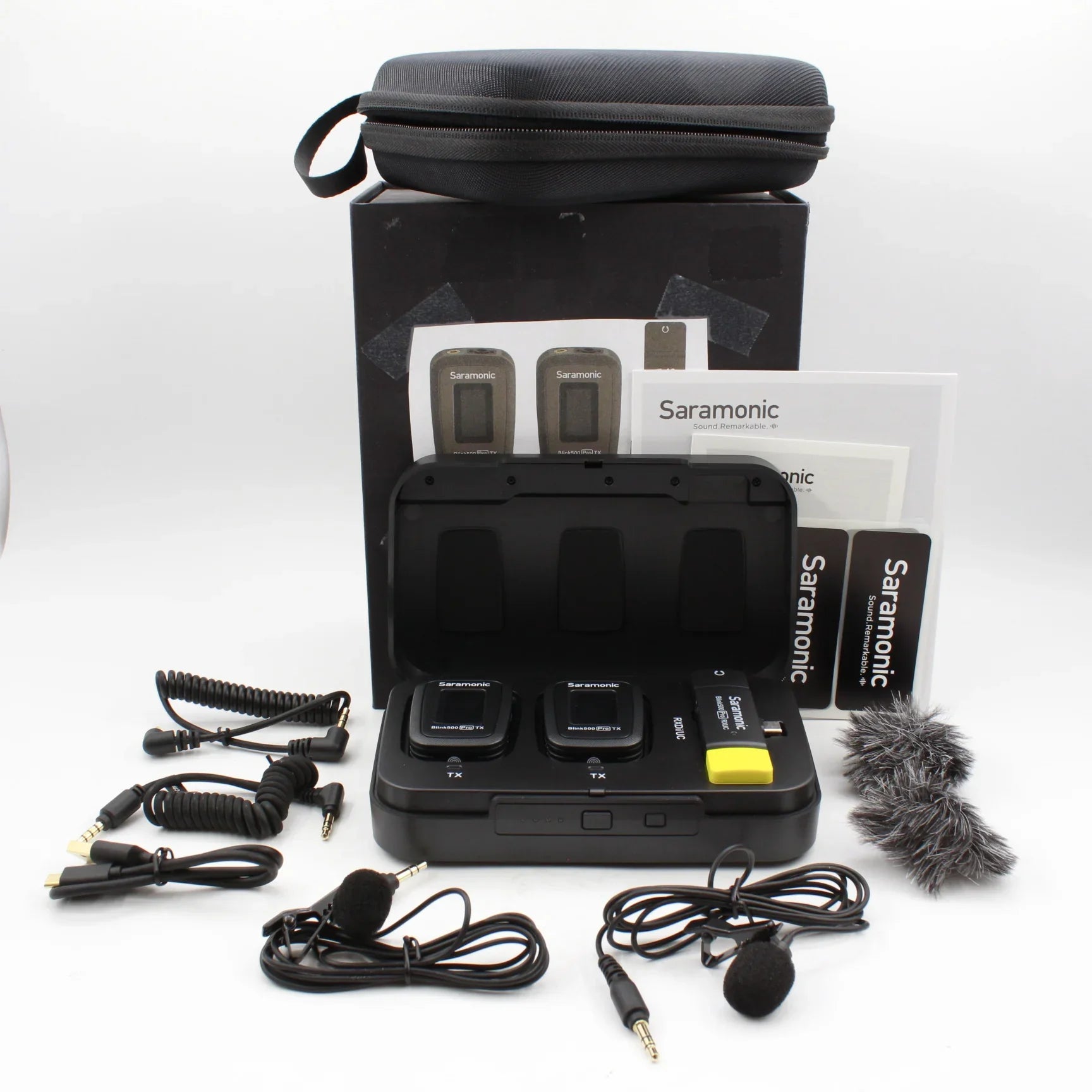 * OPEN BOX FAIR * Saramonic Blink 500 Pro B6 2-Person Digital Wireless Omni Lavalier Microphone System for USB Type-C Devices (2.4 GHz) at PROCAM | procam.com
