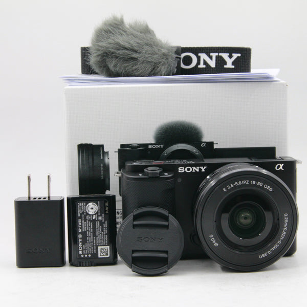 *** OPEN BOX EXCELLENT *** Sony ZV-E10 Mirrorless Camera with 16-50mm Lens (Black)