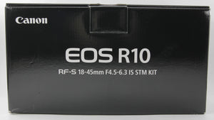 * OPEN BOX EXCELLENT * Canon EOS R10 Mirrorless Digital Camera with 18-45mm f/4.5-6.3 IS STM Lens at PROCAM | procam.com