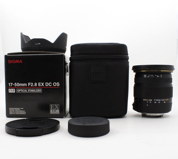 * USED * Sigma 17-50mm f/2.8 EX DC OS Lens Nikon F Mount Boxed