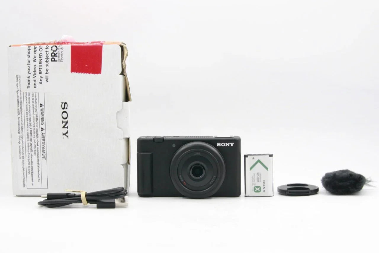 * OPEN BOX EXCELLENT * Sony ZV-1F Vlogging Camera (Black) at PROCAM | procam.com