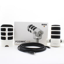 * OPEN BOX GOOD * RODE PodMic USB and XLR Dynamic Broadcast Microphone (White)