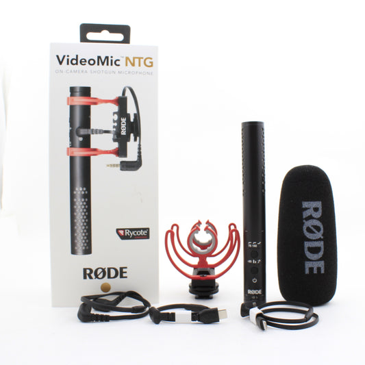 * OPEN BOX EXCELLENT * Rode VideoMic NTG Hybrid Analog/USB Camera-Mount Shotgun Microphone