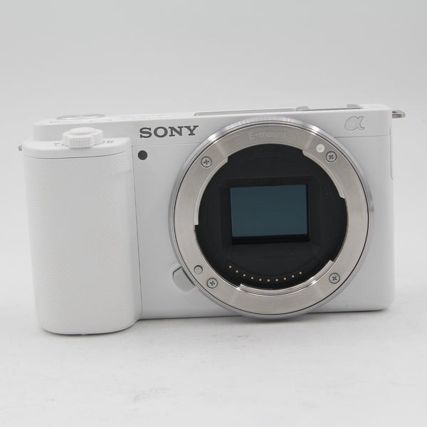 * OPEN BOX EXCELLENT * Sony ZV-E10 Mirrorless Camera (Body Only, White)