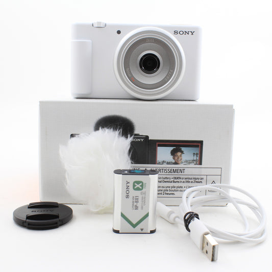 * OPEN BOX GOOD * Sony ZV-1F Vlogging Camera (White)