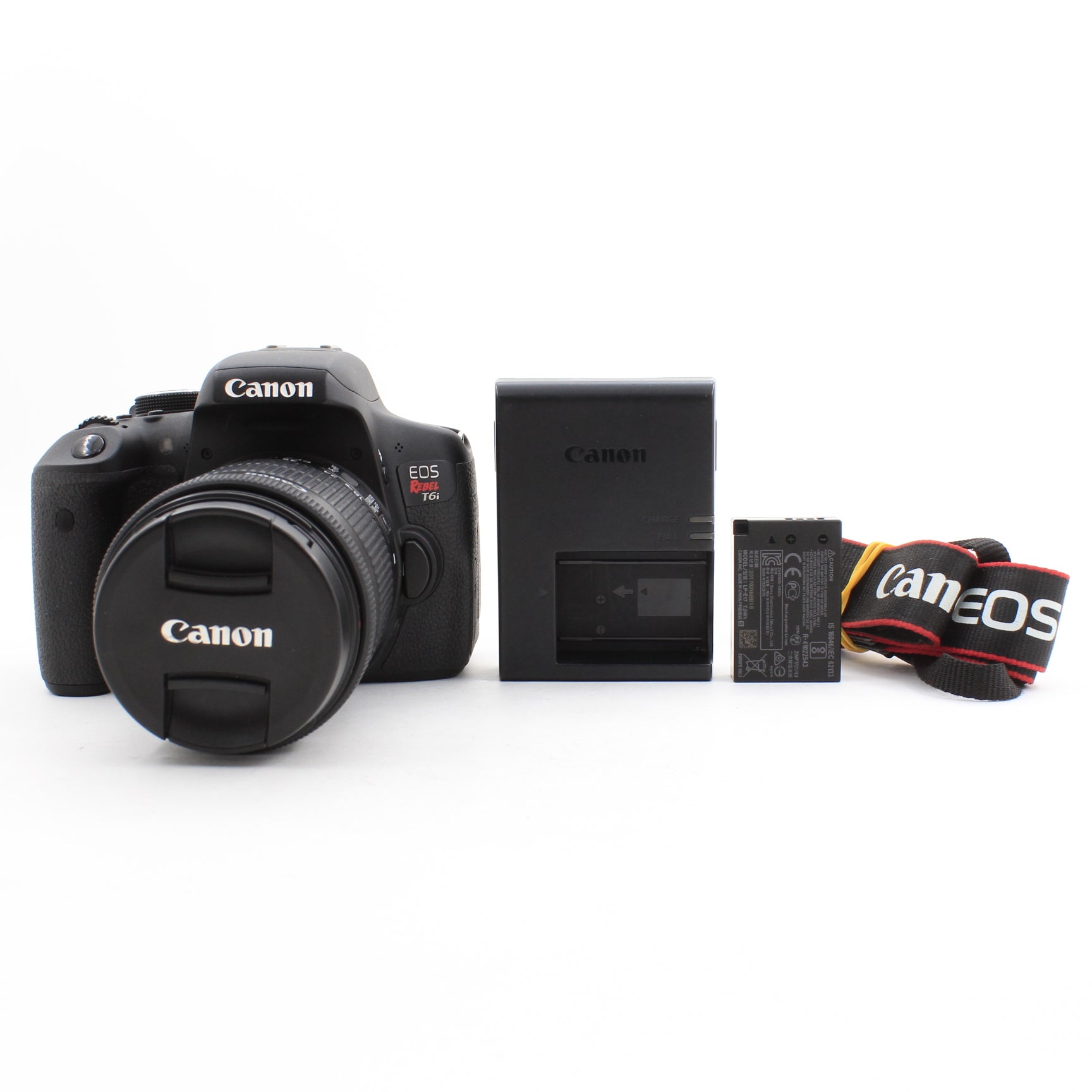 * USED * Canon EOS Rebel T6i with EF-S 18-55mm f/3.5-5.6 IS STM Lens SHUTTER 2100