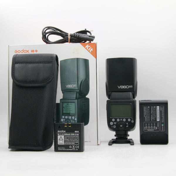 * OPEN BOX EXCELLENT * Godox VING V860IIF TTL Li-Ion Flash Kit for Fujifilm Cameras