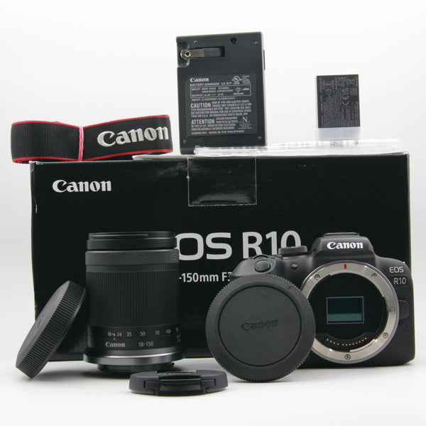 *** OPEN BOX GOOD *** Canon EOS R10 Mirrorless Digital Camera with 18-150mm f/3.5-6.3 IS STM Lens