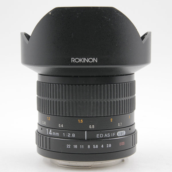 *** USED *** ROKINON 14mm f/2.8 MF Lens Canon EF Mount