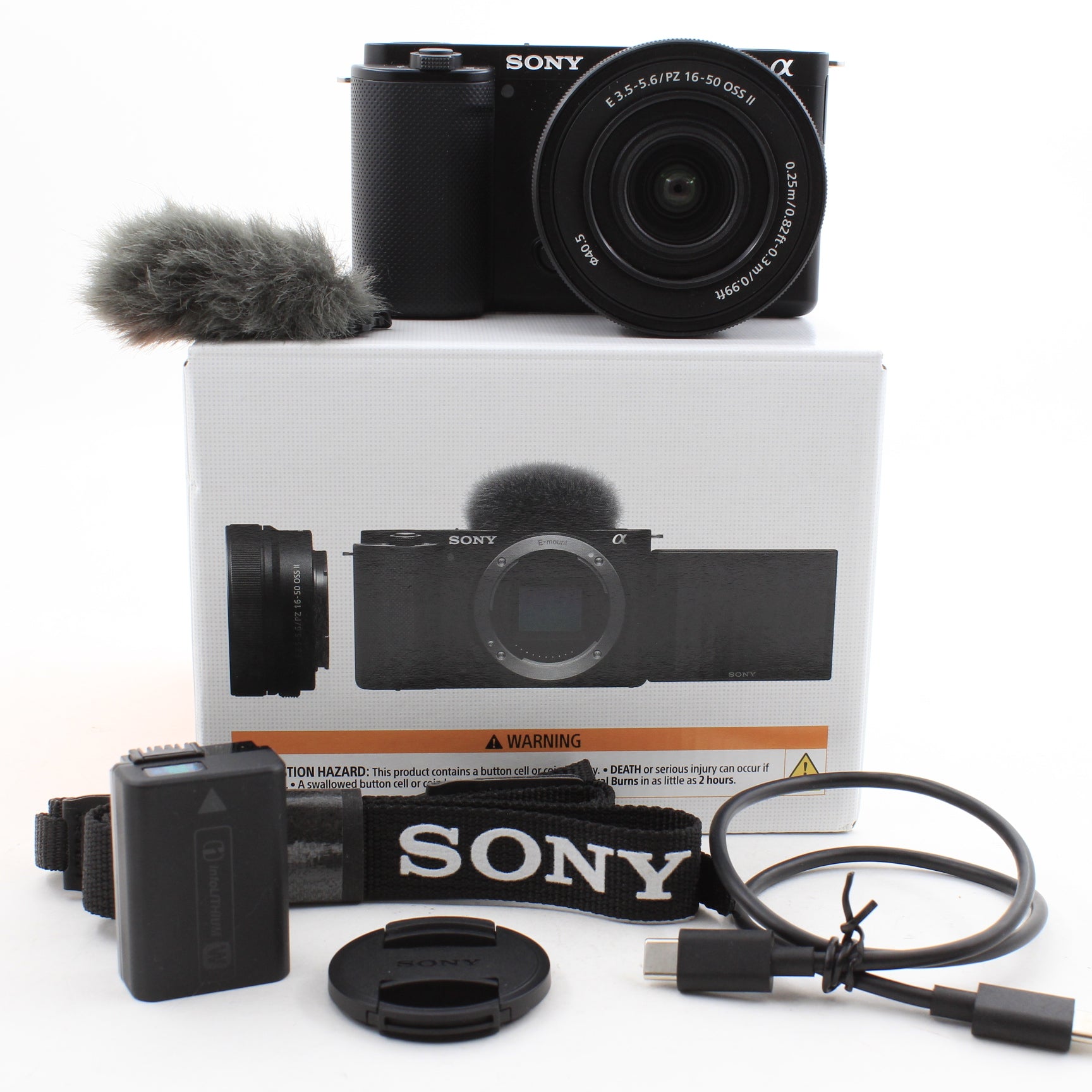 * OPEN BOX GOOD * Sony ZV-E10 Mirrorless Camera with PZ 16-50mm f/3.5-5.6 OSS II Lens (Black)