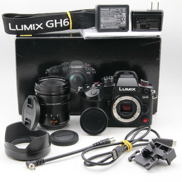 *** OPEN BOX EXCELLENT *** Panasonic Lumix GH6 Mirrorless Camera with 12-60mm f/2.8-4.0 Leica Lens