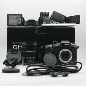 * OPEN BOX GOOD * Panasonic Lumix GH5M2 Mirrorless Micro Four Thirds Digital Camera with 12-60mm f/2.8-4.0 Leica Lens Kit at PROCAM | procam.com