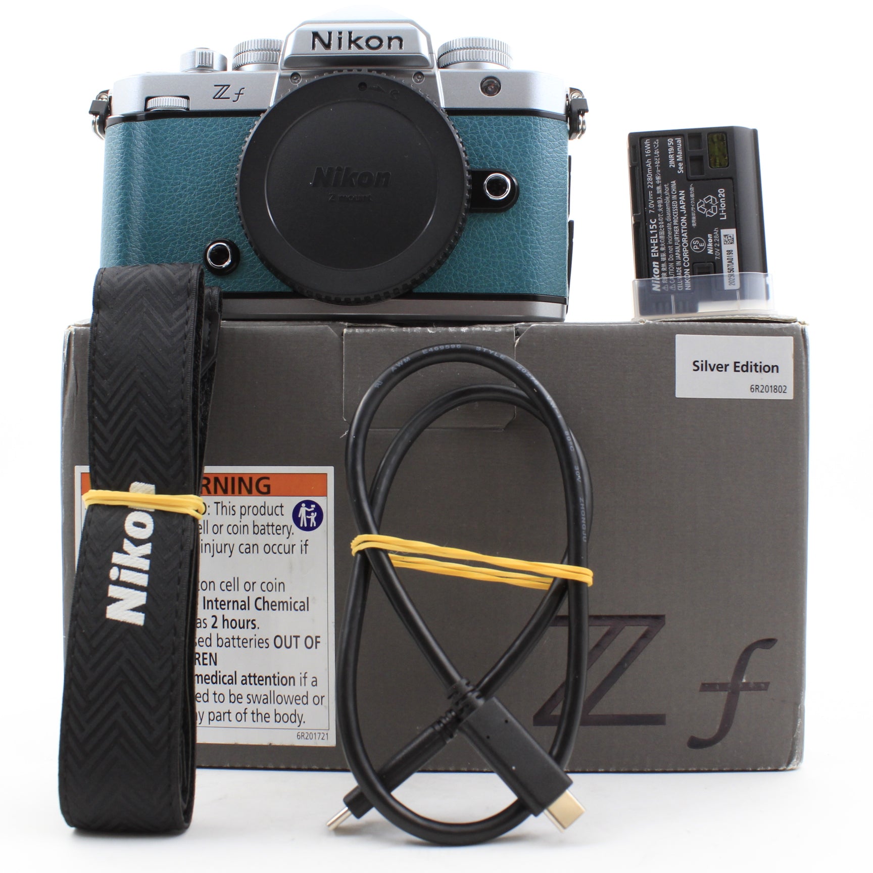 * OPEN BOX EXCELLENT * Nikon Zf Mirrorless Camera (Silver & Teal Blue)