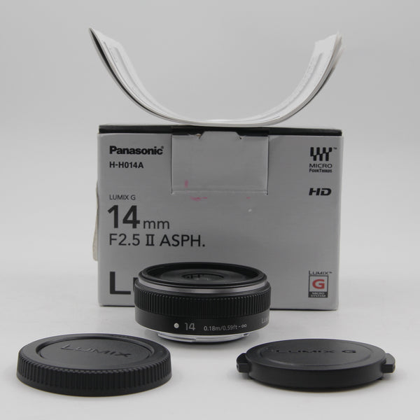 *** OPEN BOX GOOD *** Panasonic Lumix G 14mm f/2.5 ASPH II Lens