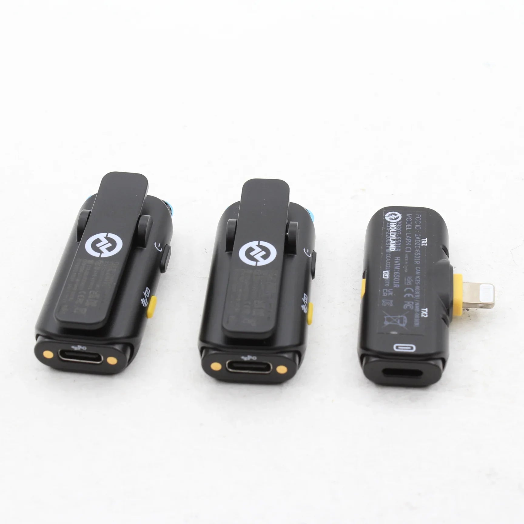 * OPEN BOX EXCELLENT * Hollyland LARK C1 DUO 2-Person Wireless Microphone System with Lightning Connector for iOS Devices (Black, 2.4 GHz) at PROCAM | procam.com