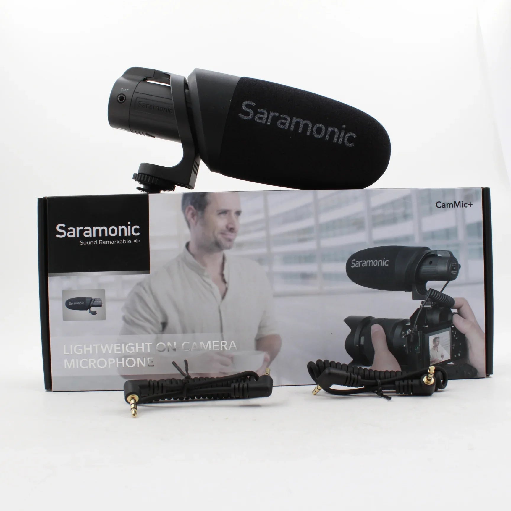 * OPEN BOX EXCELLENT * Saramonic CamMic+ Battery-Powered Camera-Mount Shotgun Microphone for DSLR Cameras and Smartphones at PROCAM | procam.com