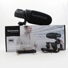 * OPEN BOX EXCELLENT * Saramonic CamMic+ Battery-Powered Camera-Mount Shotgun Microphone for DSLR Cameras and Smartphones