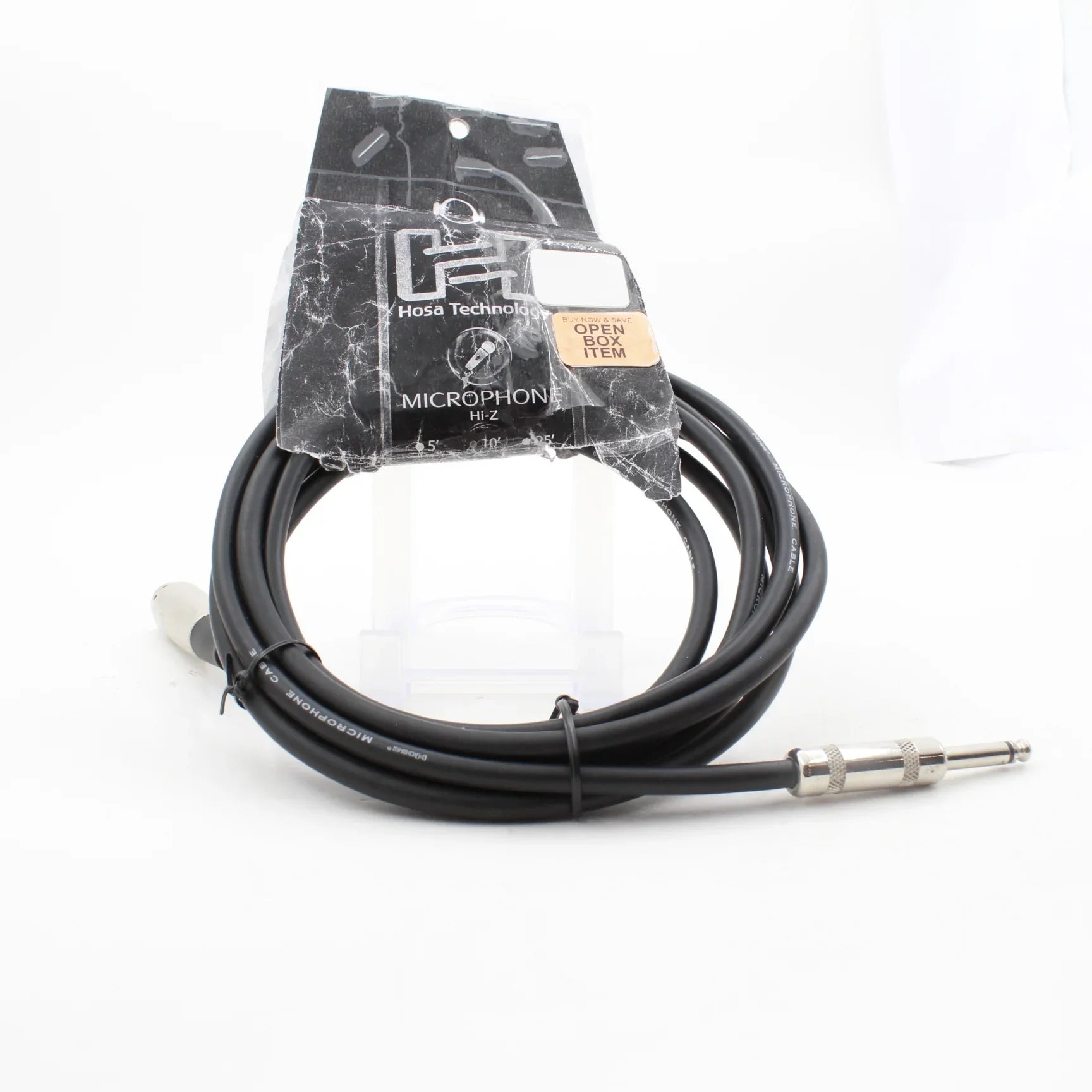 * OPEN BOX EXCELLENT * Hosa 1/4'' Phone Male to 3-Pin XLR Female Unbalanced Hi-Z Microphone Cable - 10' at PROCAM | procam.com