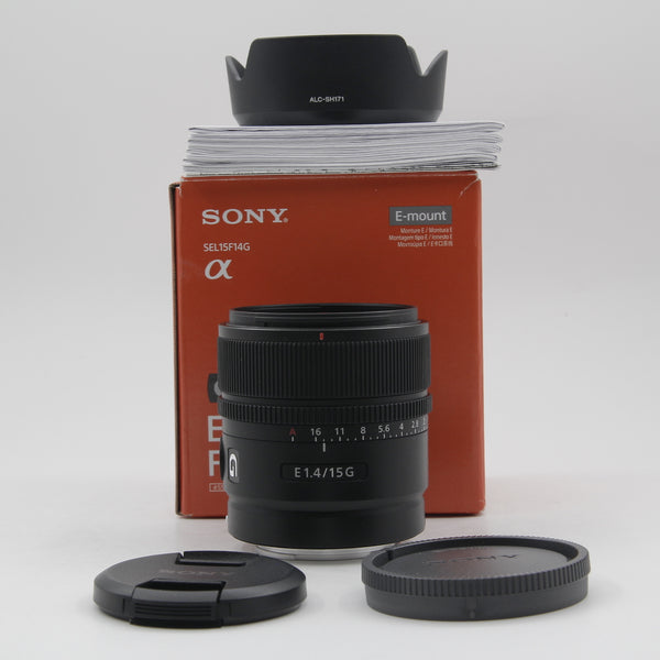 *** OPEN BOX EXCELLENT *** Sony E 15mm f/1.4 G Lens