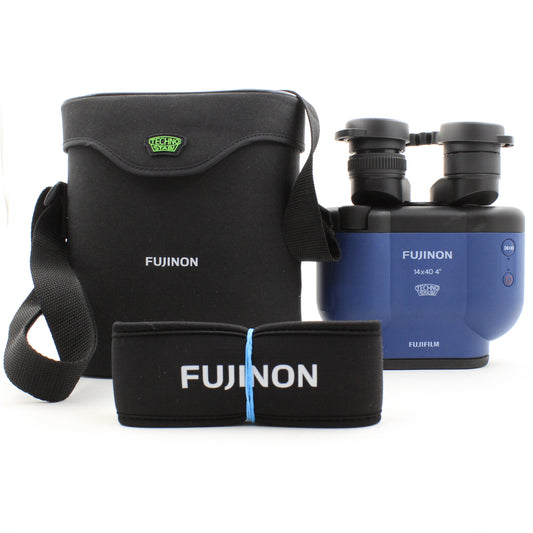 * OPEN BOX GOOD * Fujinon 14x40 TSX1440 Techno-Stabi Image-Stabilized Binoculars (Navy Blue)