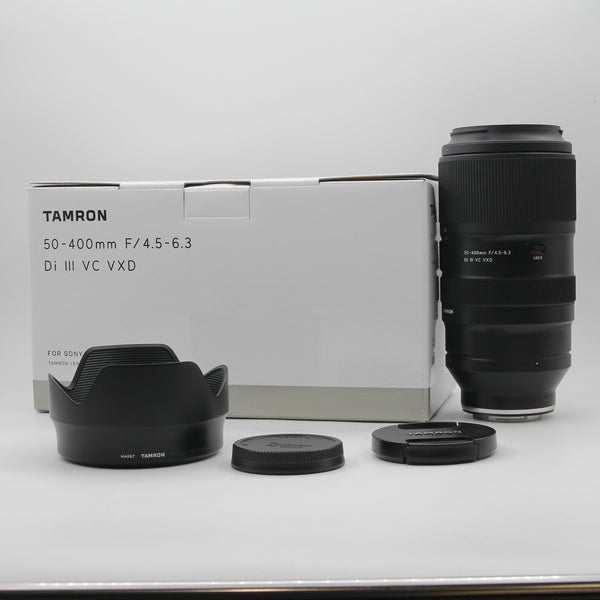 *** OPEN BOX EXCELLENT *** Tamron 50-400mm f/4.5-6.3 Di III VC VXD Lens for Sony E