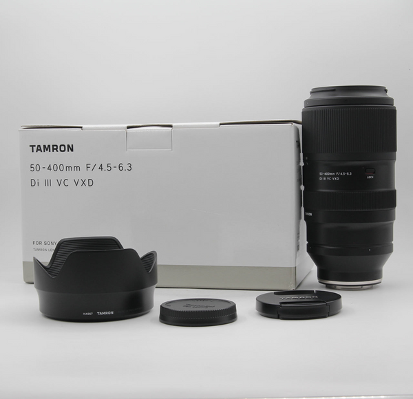 * OPEN BOX EXCELLENT * Tamron 50-400mm f/4.5-6.3 Di III VC VXD Lens for Sony E