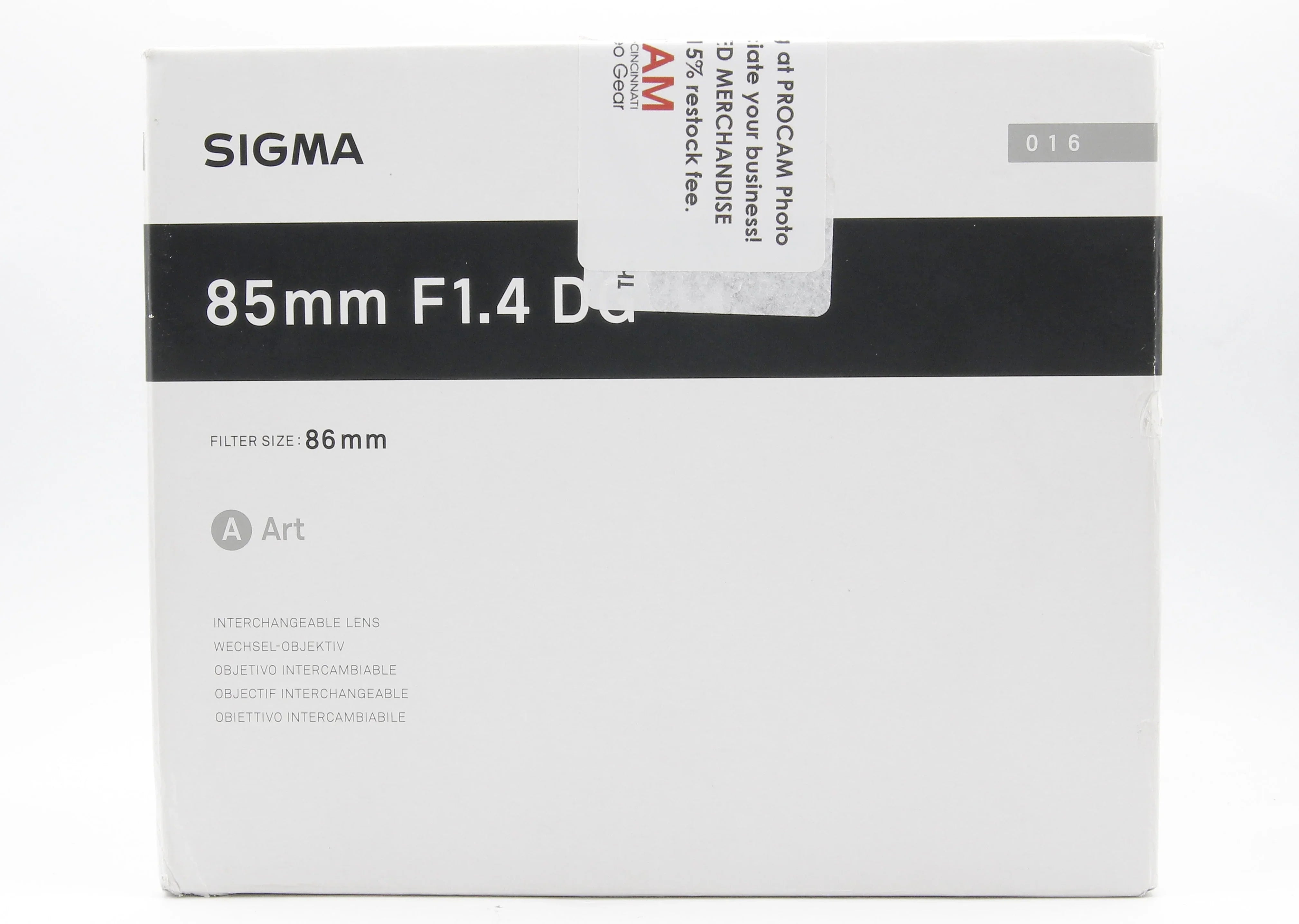 * OPEN BOX EXCELLENT * Sigma 85mm f/1.4 DG HSM Art Lens for Leica L (Version 1) at PROCAM | procam.com