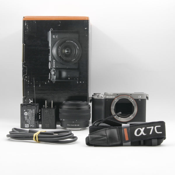 *** OPEN BOX EXCELLENT *** Sony Alpha a7C Mirrorless Digital Camera with FE 28-60mm f/4-5.6 Lens (Silver)