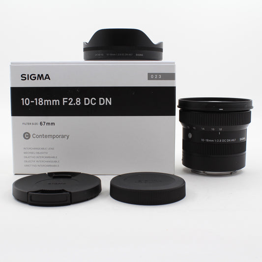 * OPEN BOX EXCELLENT * Sigma 10-18mm f/2.8 DC DN Contemporary Lens for Sony E