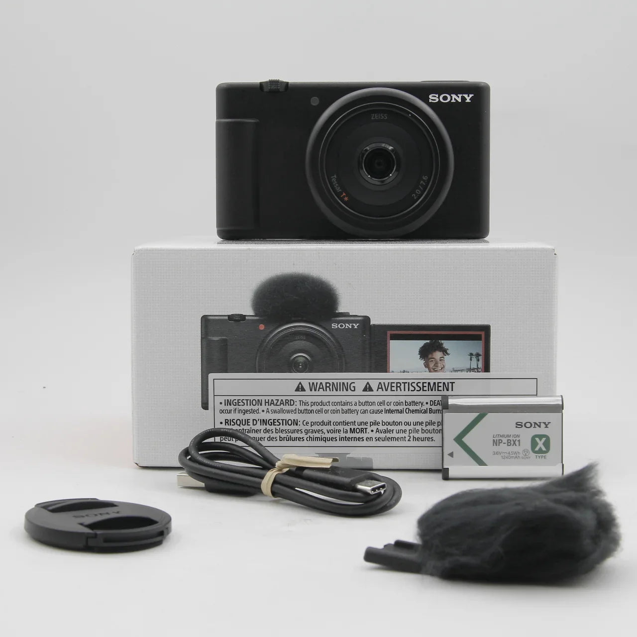 * OPEN BOX EXCELLENT * Sony ZV-1F Vlogging Camera (Black) at PROCAM | procam.com