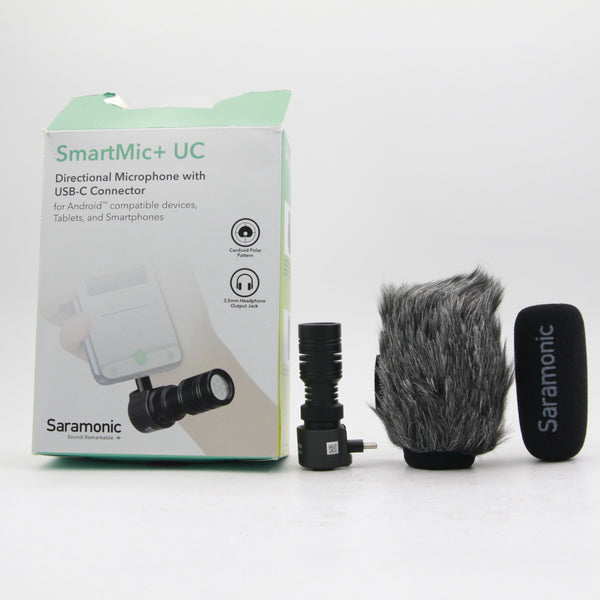 *** OPEN BOX EXCELLENT *** Saramonic SmartMic+ UC Compact Directional Microphone with USB Type-C Plug for Android Mobile Devices